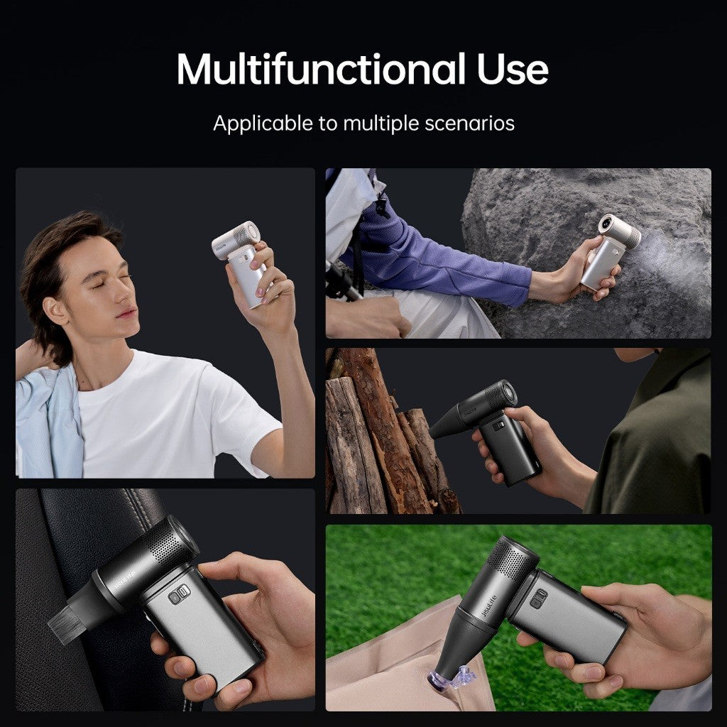 JisuLife 9000mAh Handheld Fan with Powerbank | Portable Fan & Power Bank in One