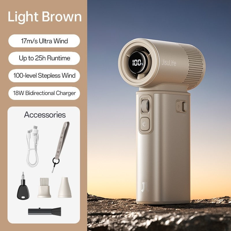 JisuLife 9000mAh Handheld Fan with Powerbank | Portable Fan & Power Bank in One