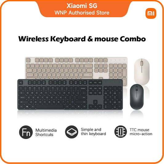 Xiaomi Keyboard & Mouse Combo 2 2.4GHz 104 Keys Multimedia Full-size Keyboard Mouse Mice Combo
