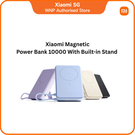 Xiaomi Magnetic Power Bank 10000 with Built-in Stand | Magnetic, Integrated cable, 10000mAh, Digital display