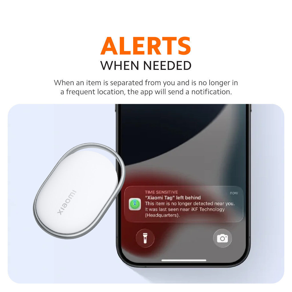 Xiaomi Tag | Compatible With Apple Find My & Google Find Hub | Secure Bluetooth Tracking | Compact Design