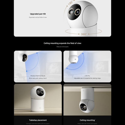Xiaomi Smart Camera C701 Pro | wireless cctv camera with 360°, pet and baby monitor camera,AI recognition