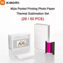 Xiaomi Portable Dye-Sublimation Photo Paper Stickers (50 Sheets)