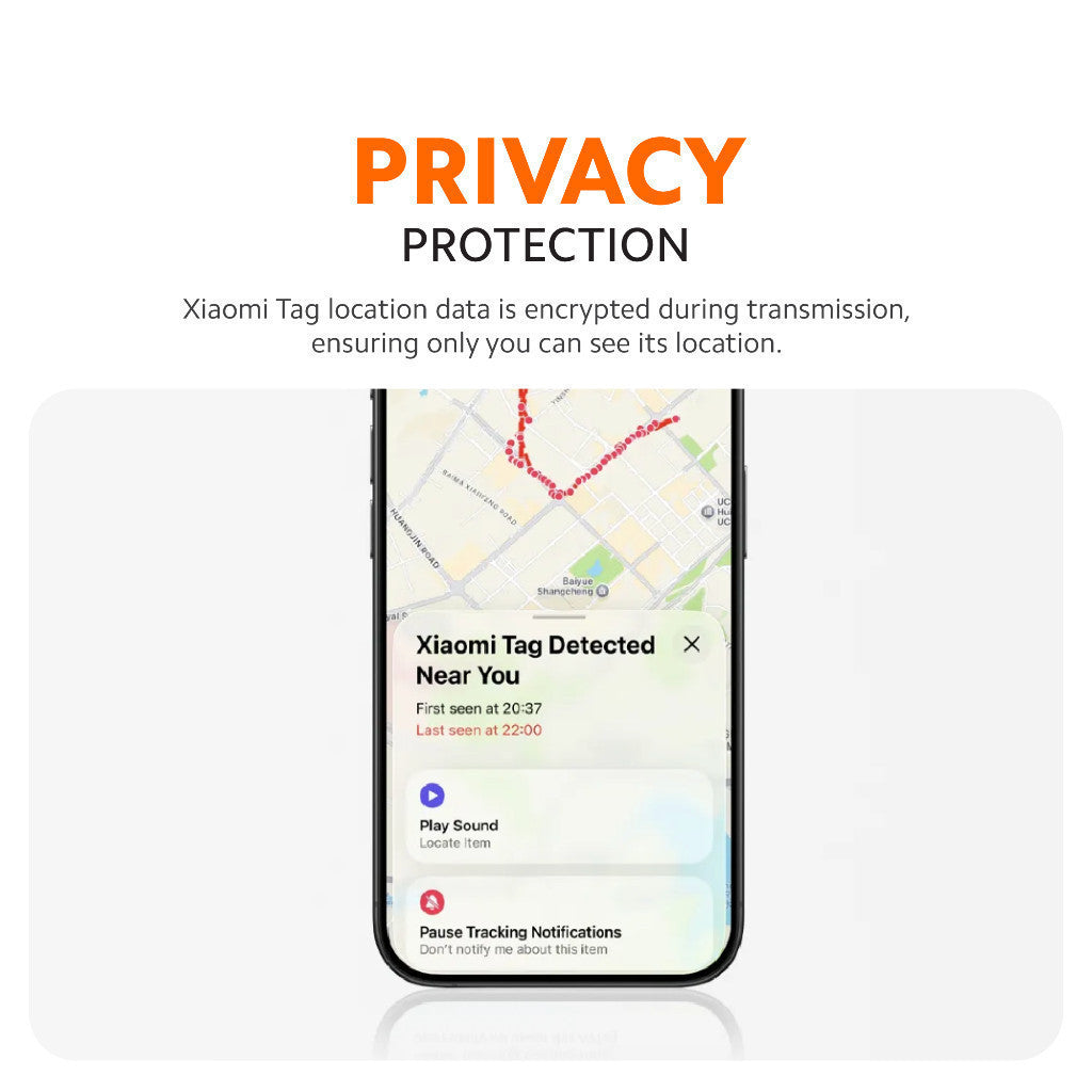 Xiaomi Tag | Compatible With Apple Find My & Google Find Hub | Secure Bluetooth Tracking | Compact Design
