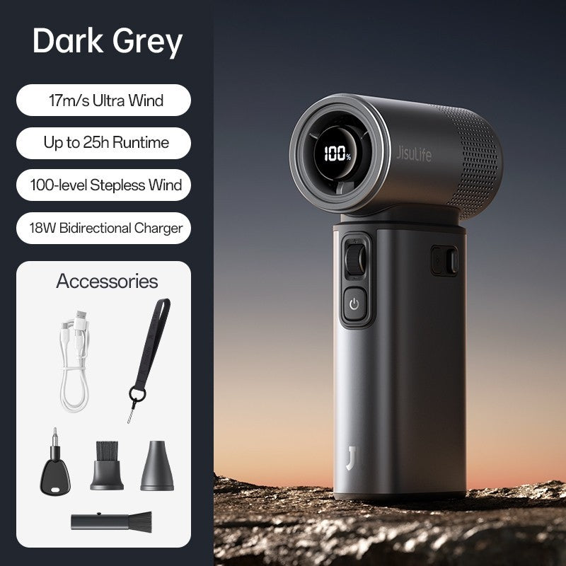 JisuLife 9000mAh Handheld Fan with Powerbank | Portable Fan & Power Bank in One