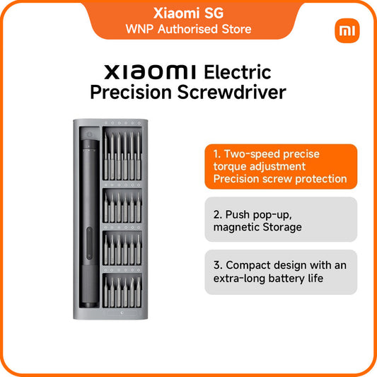 Xiaomi Electric Precision Screwdriver set 24PCS Steel Bits Torque Adjustable Precision Mini Screwdriver Bit for Computer
