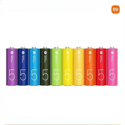 Xiaomi Rainbow Alkaline Batteries AA / AAA 10 Pack, 1.5V Leak‑Proof, Mercury & Cadmium Free