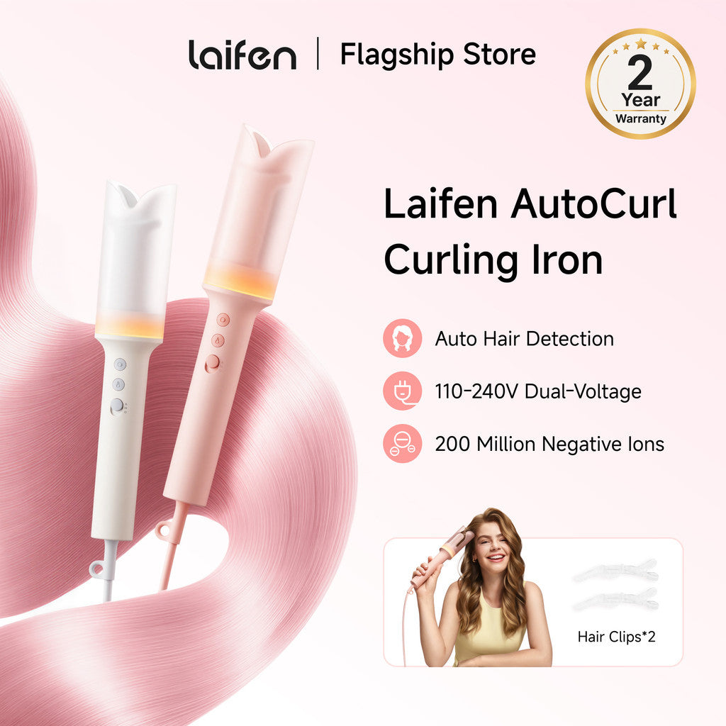 Laifen AutoCurl Curling Iron – Auto Hair Detection 3 Temp Settings   Dual Voltage