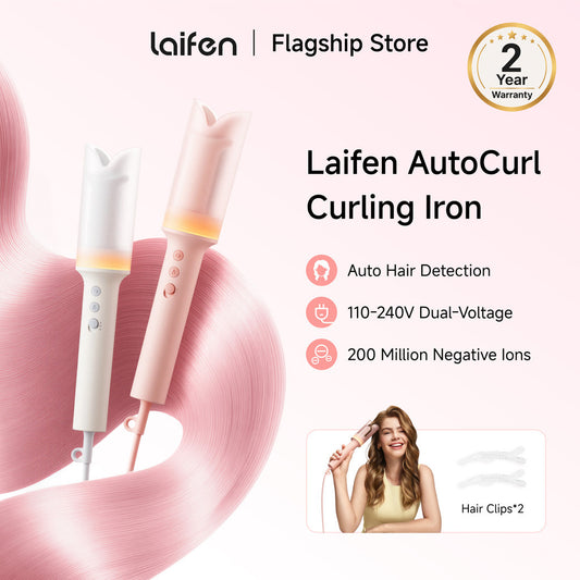 Laifen AutoCurl Curling Iron – Auto Hair Detection 3 Temp Settings   Dual Voltage