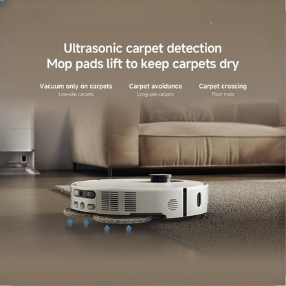Xiaomi Robot Vacuum 5 |20000Pa deep suction, Adapts to low areas, Extendable mop+side brush, Anti-tangle brushes