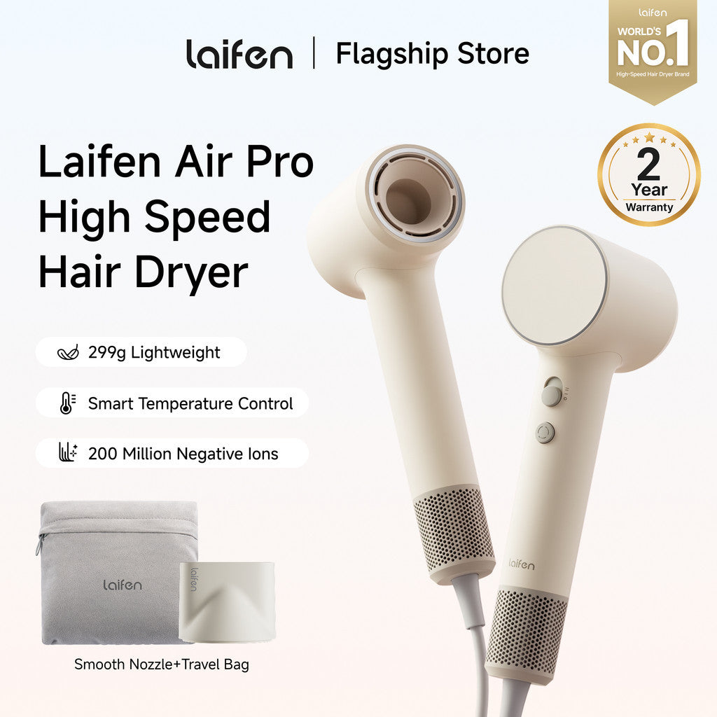 NEWEST Laifen Air Pro Performance Light in Hand High-speed, pro-level drying power in a compact, lightweight form