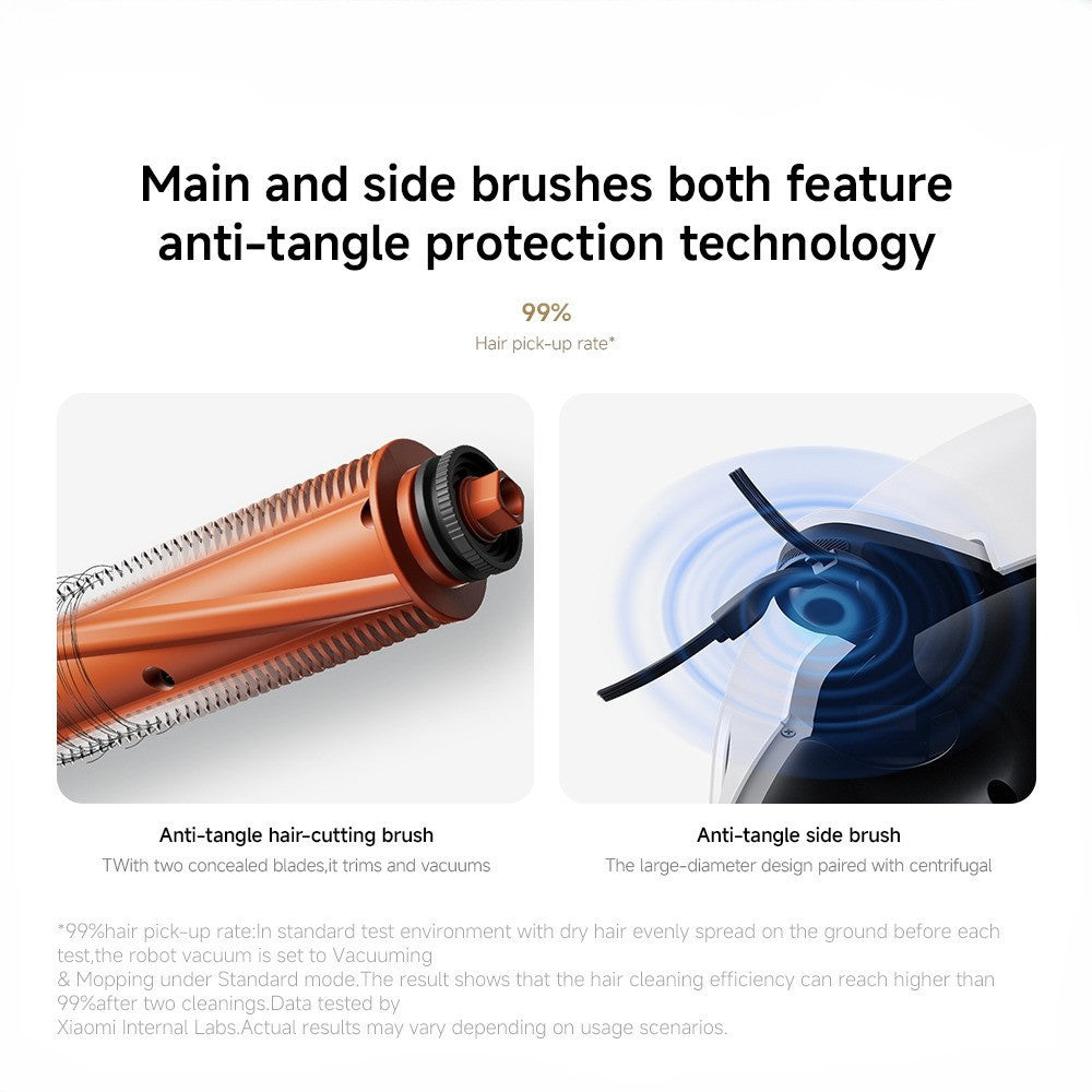Xiaomi Robot Vacuum 5 |20000Pa deep suction, Adapts to low areas, Extendable mop+side brush, Anti-tangle brushes