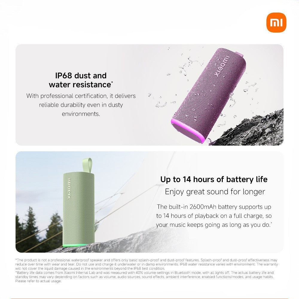 New-Xiaomi Sound Play | Bluetooth 6.0 Speaker 18W Auracast TWS Stereo IP68 Beat Sync Light 14H