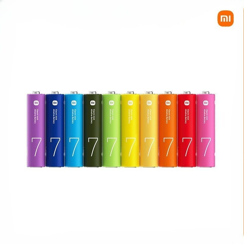 Xiaomi Rainbow Alkaline Batteries AA / AAA 10 Pack, 1.5V Leak‑Proof, Mercury & Cadmium Free