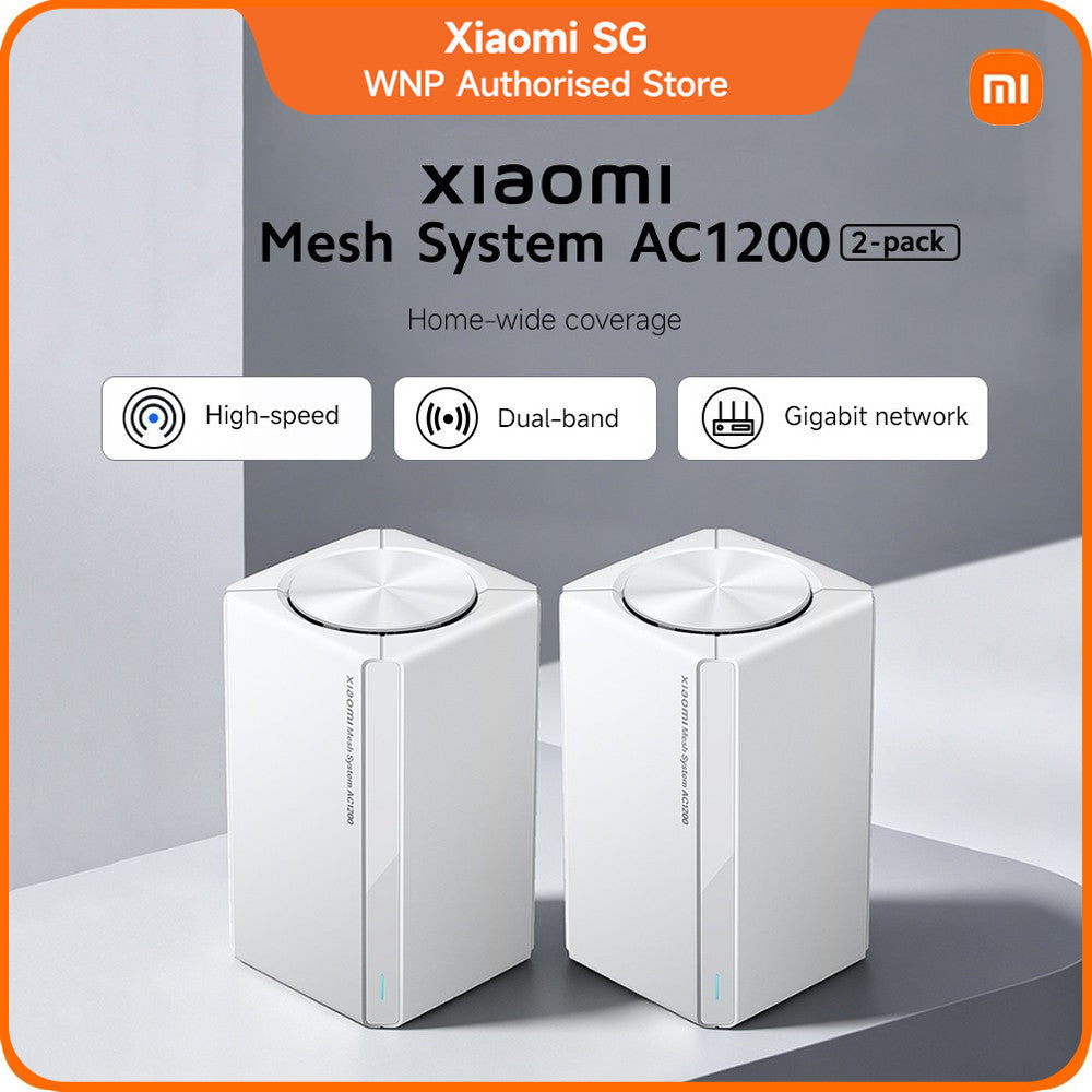 Xiaomi Mesh System AC1200(1-pack/2-pack) 2.4GHz+5GHz dual-band 1200Mbps*/Xiaomi Mesh