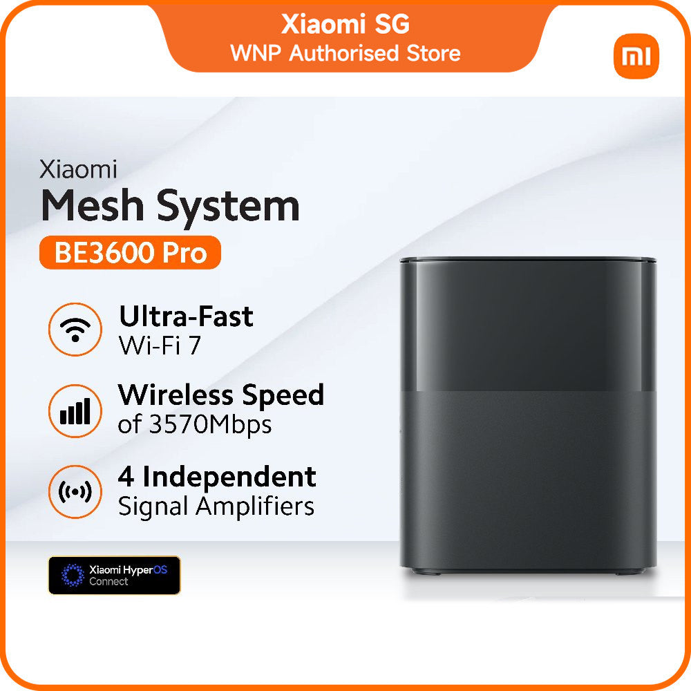 Xiaomi Mesh System BE3600 Pro | Wi-Fi 7 Technology | 3600Mbps WiFi Speed | NFC Quick Connection | Bluetooth Mesh Gateway