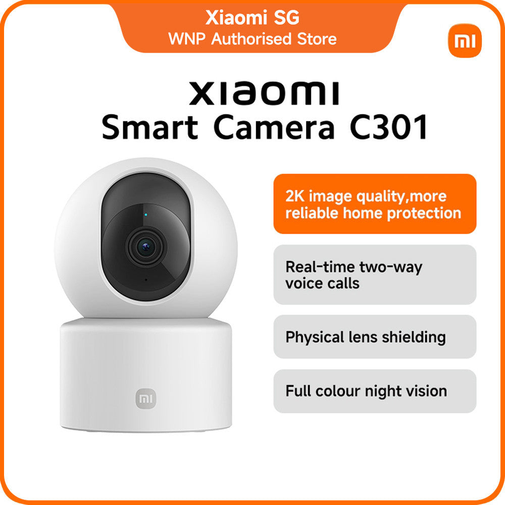 Xiaomi Smart Camera C301｜2K Image Quality | 360° Pan-Tilt｜Privacy Lens Shield