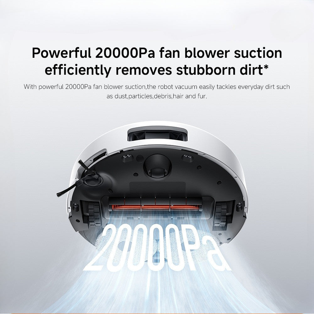 Xiaomi Robot Vacuum 5 |20000Pa deep suction, Adapts to low areas, Extendable mop+side brush, Anti-tangle brushes