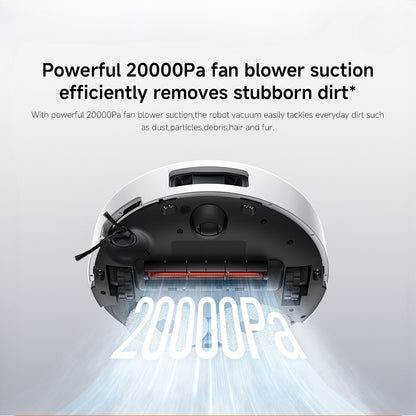 Xiaomi Robot Vacuum 5 |20000Pa deep suction, Adapts to low areas, Extendable mop+side brush, Anti-tangle brushes