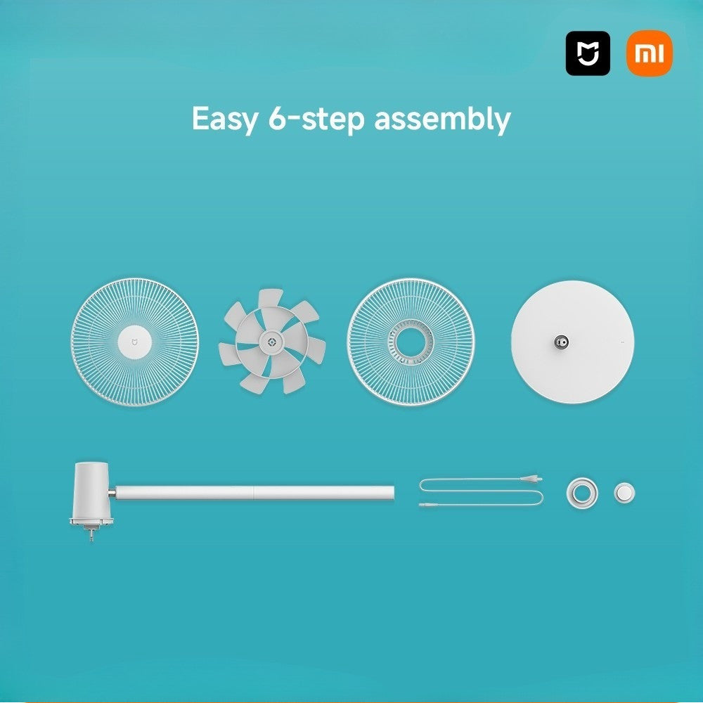 Xiaomi Smart Standing Fan 2| 7 Blade,Adjustable Wide-Angle 90°,Home Fan For Living Room