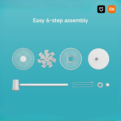 Xiaomi Smart Standing Fan 2| 7 Blade,Adjustable Wide-Angle 90°,Home Fan For Living Room