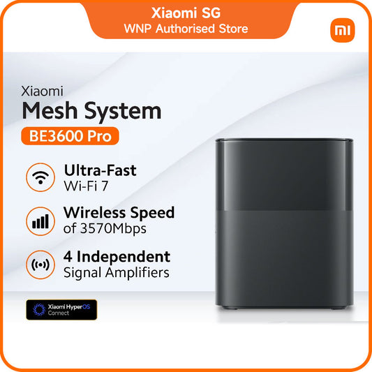 Xiaomi Mesh System BE3600 Pro | Wi-Fi 7 Technology | 3600Mbps WiFi Speed | NFC Quick Connection | Bluetooth Mesh Gateway
