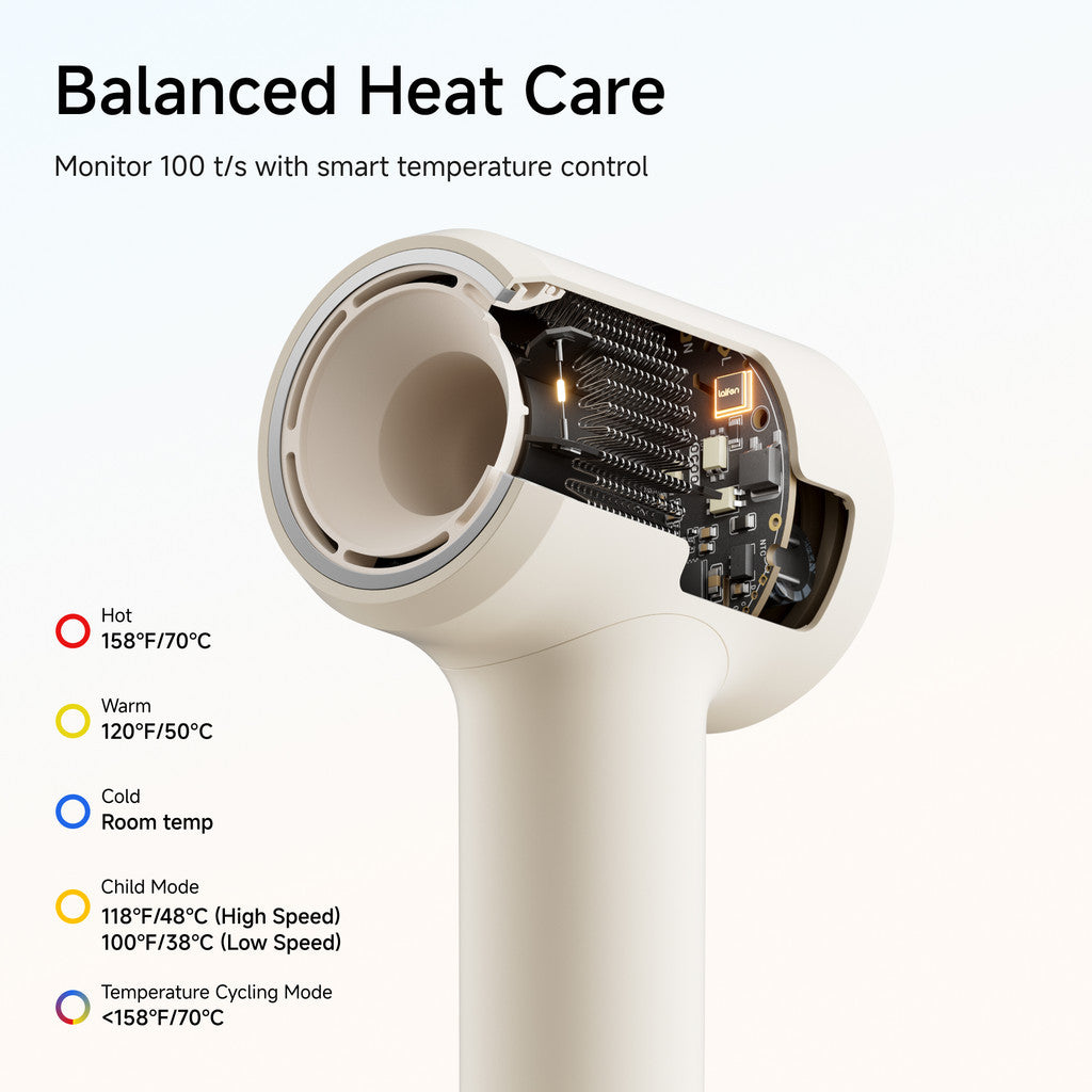 NEWEST Laifen Air Pro Performance Light in Hand High-speed, pro-level drying power in a compact, lightweight form