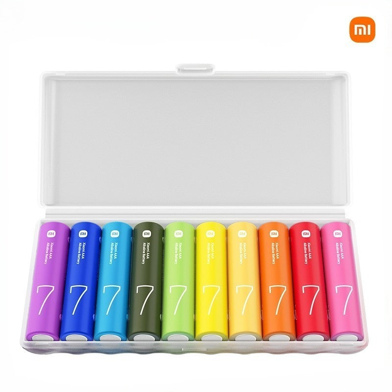 Xiaomi Rainbow Alkaline Batteries AA / AAA 10 Pack, 1.5V Leak‑Proof, Mercury & Cadmium Free
