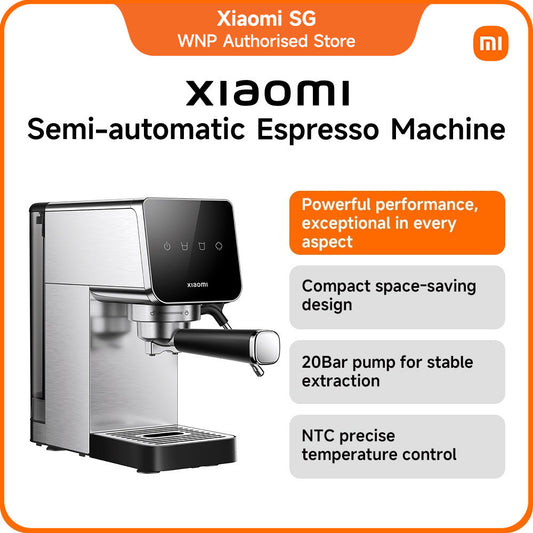 Xiaomi Semi-automatic Espresso Machine | 20Bar pump for stable extraction, NTC precise temperature control