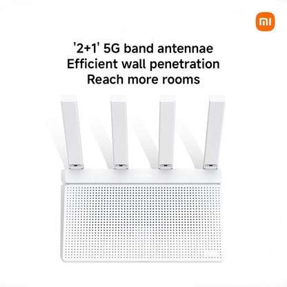 Xiaomi Router AX3000T Up to 3000Mbps* speed/WIFI 6/buffer free 4K movie streaming/Mesh networking