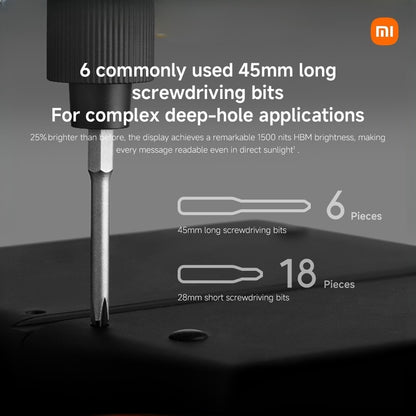 Xiaomi Electric Precision Screwdriver set 24PCS Steel Bits Torque Adjustable Precision Mini Screwdriver Bit for Computer
