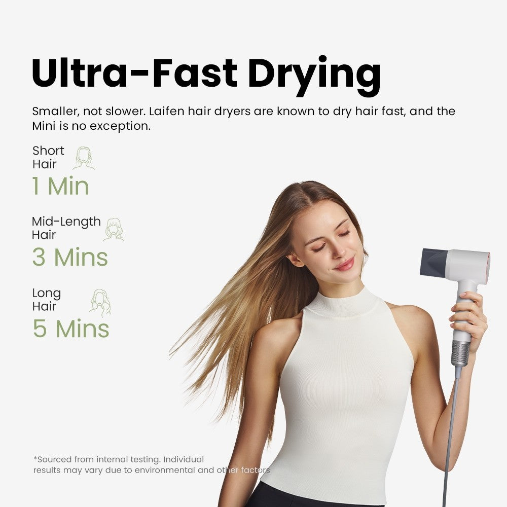 Laifen Mini High-Speed Hair Dryer with Child Mode | Travel Hair Dryer | Palm-sized | Powerful