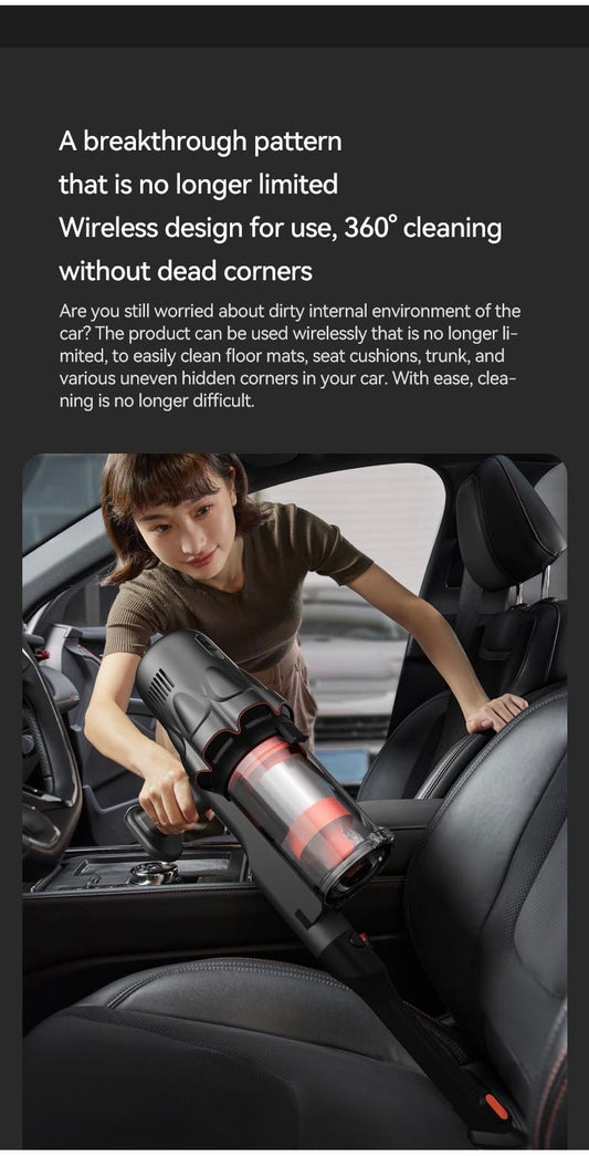 Deerma T30W Wireless Portable Vacuum Strong Suction Low Noise Mini Handheld