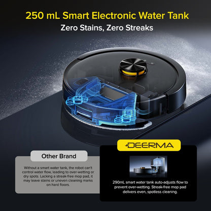 Ready Stock SG Deerma S30 Robot Vacuum 13000Pa Anti Tangle Brush Auto Dust EU 2 Pin