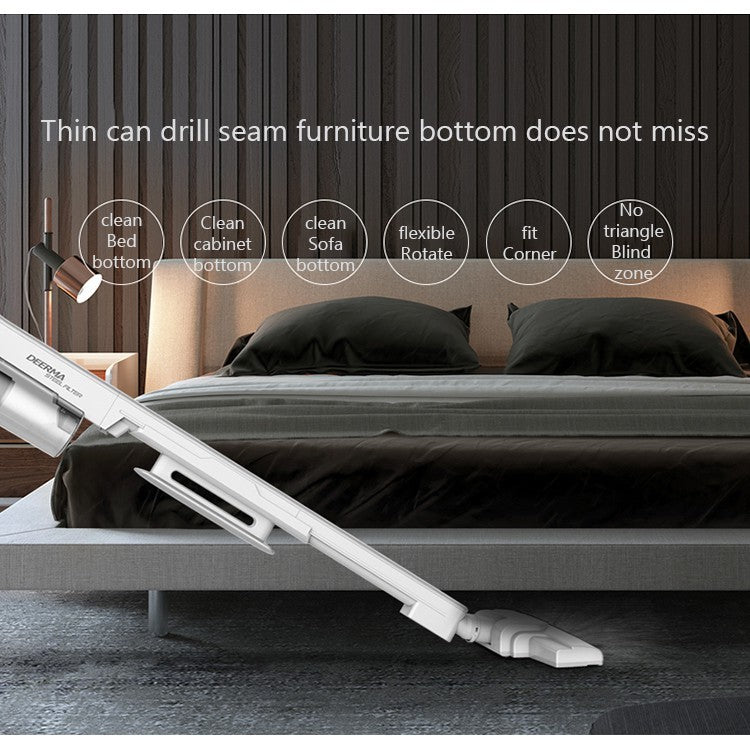 Ready Stock SG Deerma 2 In 1 Handheld Vacuum Cleaner 15kPa Strong Suction 3 Brush Heads Mite Removal