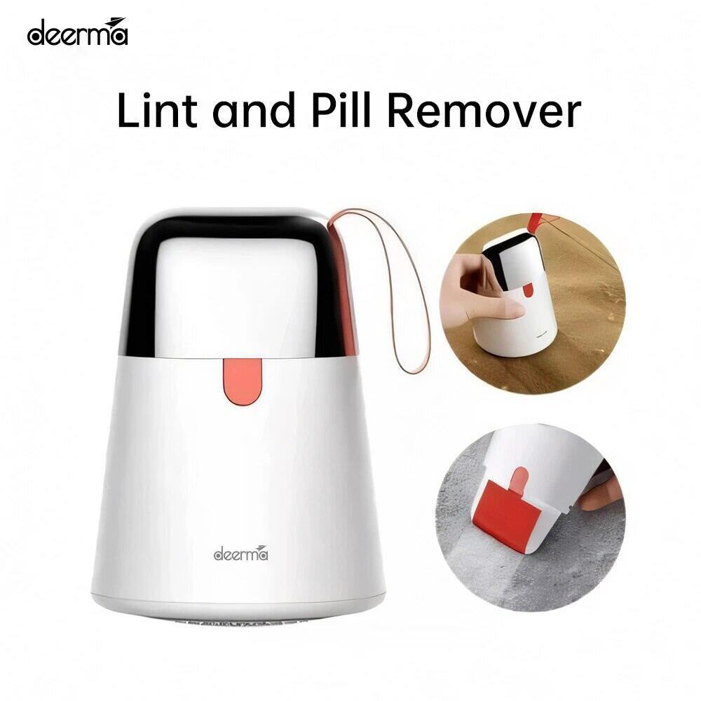 Ready Stock SG Deerma 2 In 1 Mini Hair Ball Trimmer Electrostatic Adhesive Sensitive Safe Sticky Hair Remover