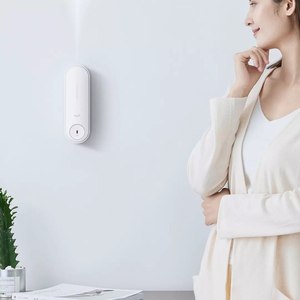 Ready Stock SG Deerma Portable Perfume Sprayer Sliding Type Automatic Aroma Diffuser Wall Mounted Perfume Air Humidifier