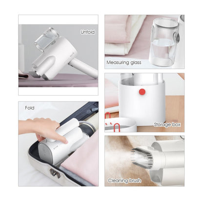 Ready Stock SG Deerma Portable Handheld Steamer Foldable Garment Steamer Travel Steam Iron Handheld Garment Steamer