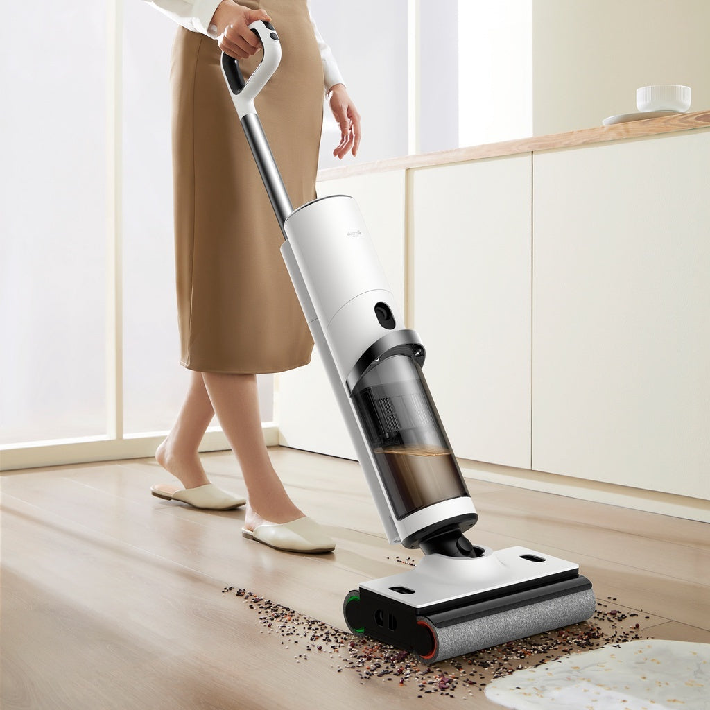 Ready Stock SG Deerma Wet Dry Vacuum Dual Brush 5L Large Tank Two Way Traction Electrolyzed Sterilization