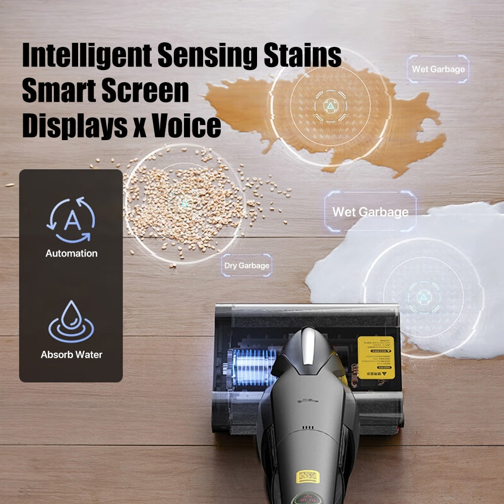 Ready Stock SG Deerma VX96W Cordless Wet Dry Vacuum Smart Sterilization 15KPa