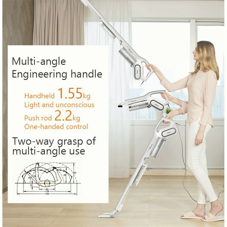 Ready Stock SG Deerma 2 In 1 Handheld Vacuum Cleaner 15kPa Strong Suction 3 Brush Heads Mite Removal
