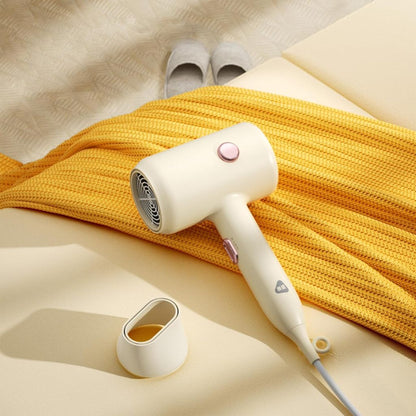 Enchen Hair Dryer Air 7 Beige  1800W one key switch hot and cold, Wind Speed Hair Car