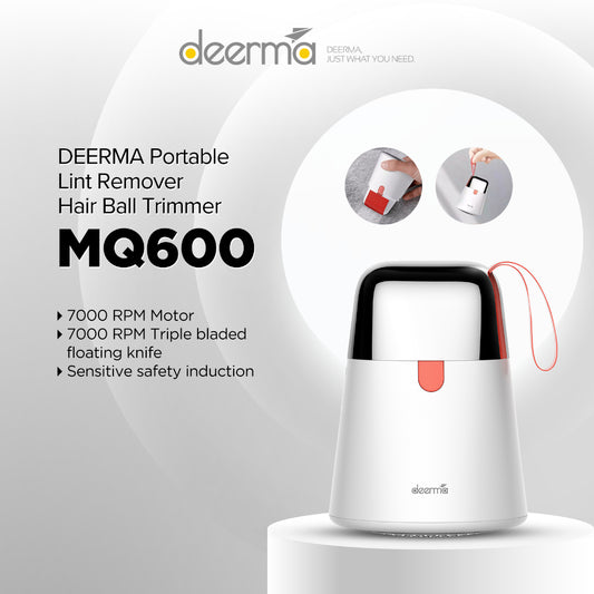Ready Stock SG Deerma 2 In 1 Mini Hair Ball Trimmer Electrostatic Adhesive Sensitive Safe Sticky Hair Remover
