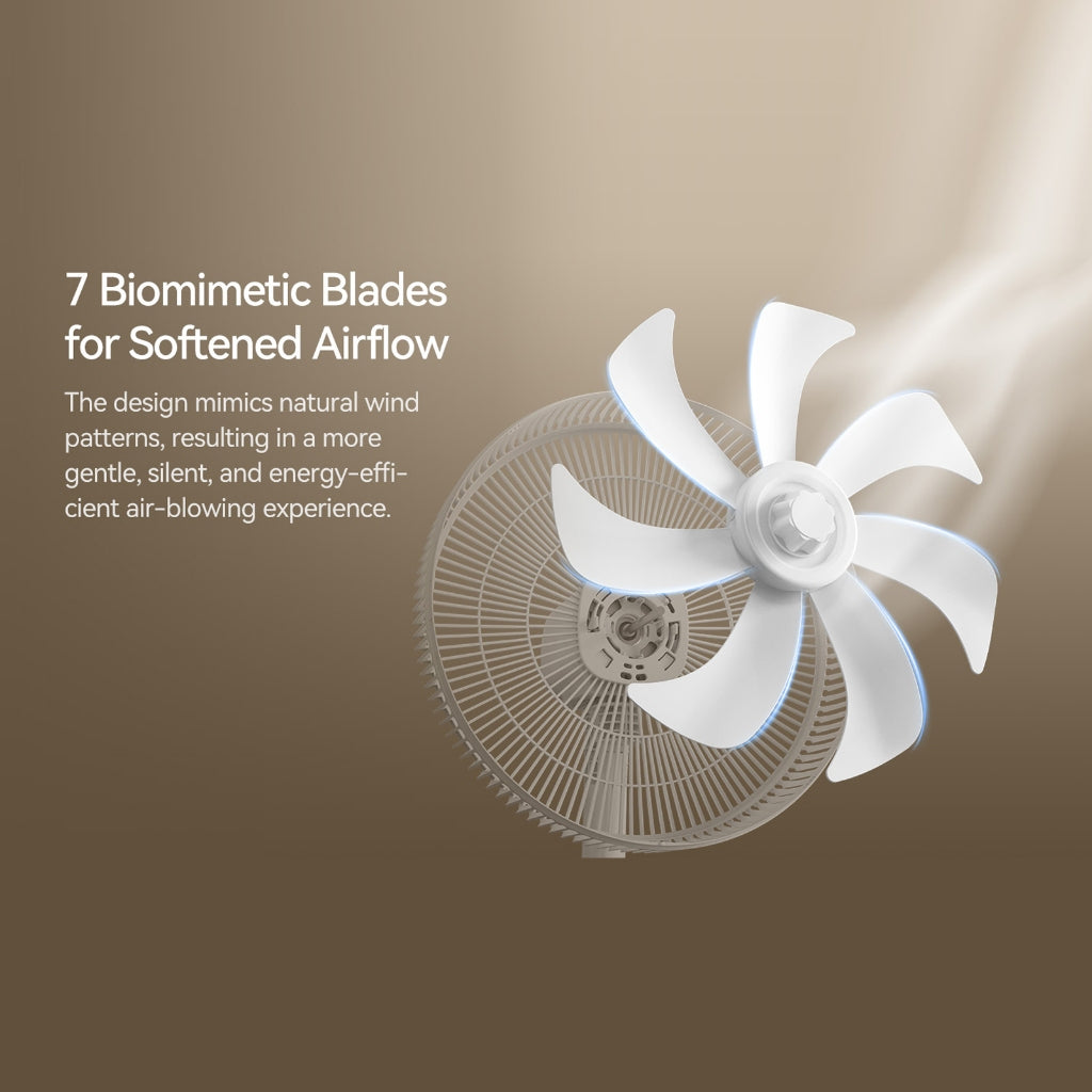 Ready Stock SG Deerma 4 In 1 Desktop Floor Fan Adjustable Touch Display Quiet Breeze