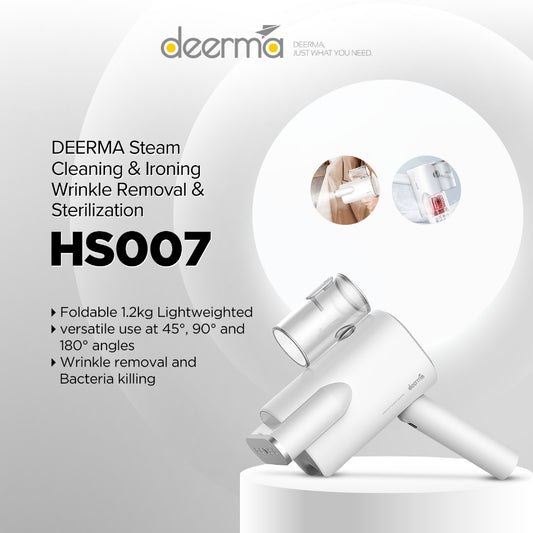 Ready Stock SG Deerma Portable Handheld Steamer Foldable Garment Steamer Travel Steam Iron Handheld Garment Steamer