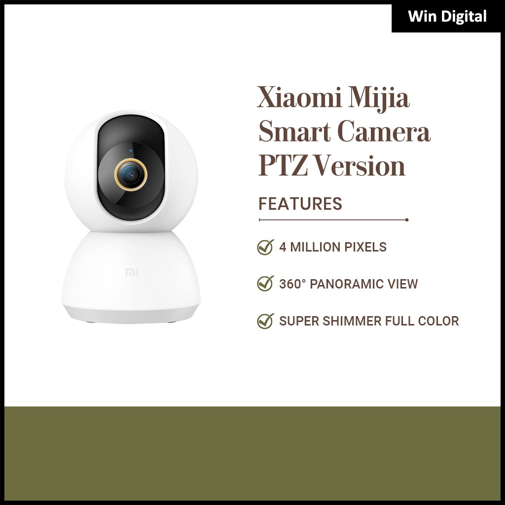 Xiaomi Mijia Smart Camera PTZ Version 2K 1440P 360° Angle WiFi Night Vision Baby Security Monitor MIHome support 256GB