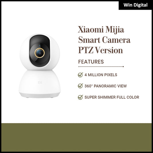 Xiaomi Mijia Smart Camera PTZ Version 2K 1440P 360° Angle WiFi Night Vision Baby Security Monitor MIHome support 256GB