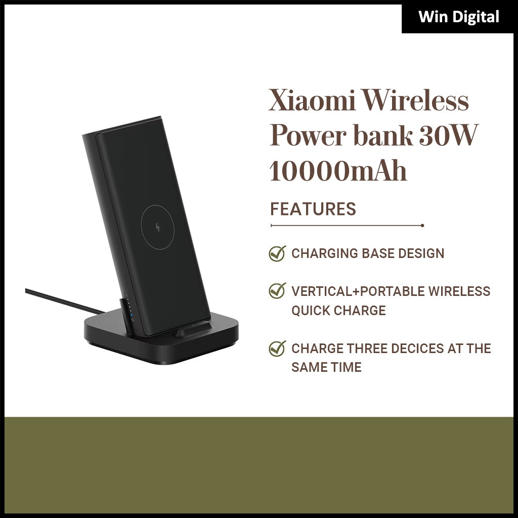 Xiaomi Wireless Power bank 30W 10000mAh Fast Charging External Battery Powerbank