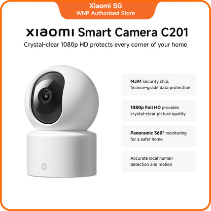 Xiaomi Smart Camera C201 | 1080p Full HD, Panoramic 360° monitoring, Accurate local human detection and motion
