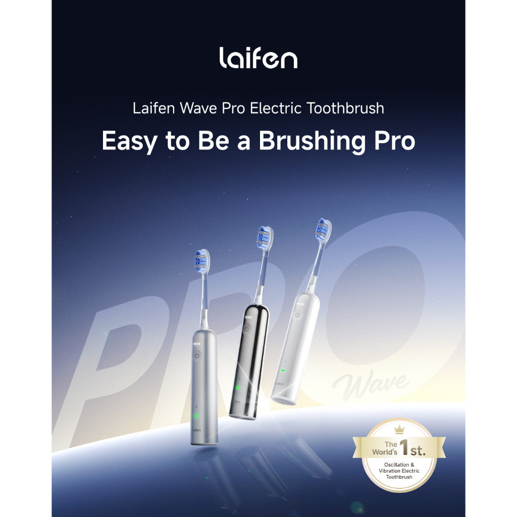 Laifen Wave Pro Transparent Electric Toothbrush - Next-Gen Sonic Power, 66,000 VPM & 60° Deep Cleaning